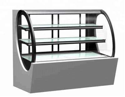 China Commercial Cake Display Showcase Glass Bakery Display Cabinet Refrigerator Showcase for sale