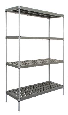 China 3.5mm Commercial Polymer Shelving Plastic Stainless Steel Chromed Plated With Powder Coated Wire Shelf for sale