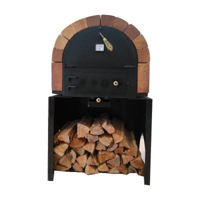China Commercial Kitchen Wood Fired Pizza Oven With Medium Gas Baking Equipment for sale