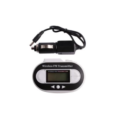 China 20hz - transmisor inalámbrico de Fm lcd de la exhibición blanca de 20khz + cargador del coche para el reproductor iPod Mp3 en venta