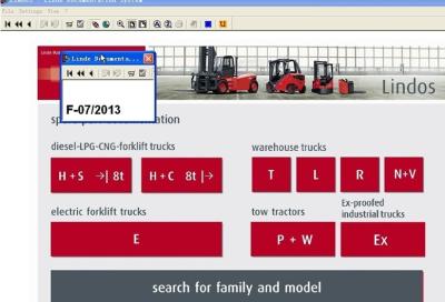 China Microsoft Support Forklift Diagnostic Tools For Linde , Parts Catalog EPC for sale