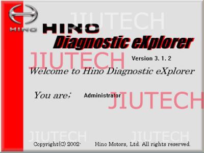 China Hino Diagnostic Explorer V3.12 Software For Auto Diagnostic Tool for sale