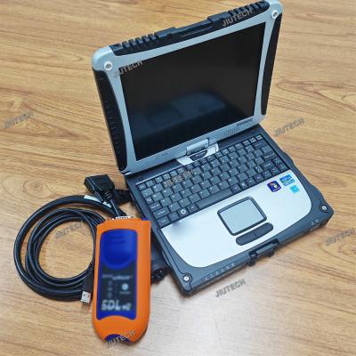 China V5.3 Service EDL V2 Diagnostic kit Agriculture Construction Tractor Truck Diagnostic tool+CF19 Laptop Ready to Use for sale