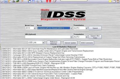 China Software de diagnóstico del analizador del camión resistente de Isuzu Idss en Winxp en venta
