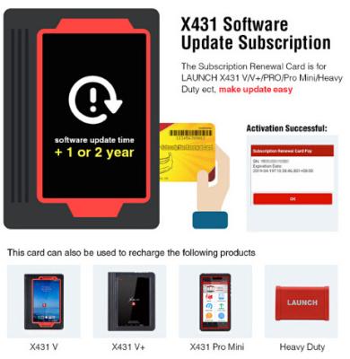 China Ayuda oficial X431 ect mini/resistente de V/V+/PRO/Pro de la tarjeta de la actualización de software de la tarjeta del Pin de la tienda del LANZAMIENTO en existencia en venta