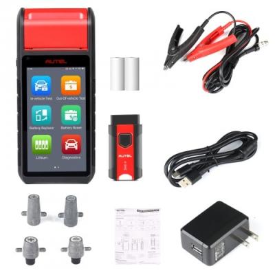 China Autel MaxiBAS BT608E OBD2 Scanner built-in Printer Touchscreen Battery Tester Electrical System Analyzer 12V 100-3000 CCA Load Tester for sale