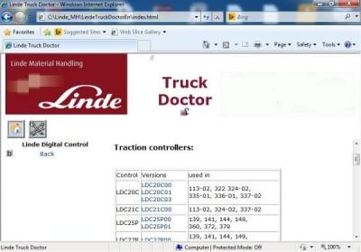 China Linde Doctorv 2.01.04 EN Warehouse Management Software Forklift Diagnostic Tool for sale