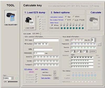 China MB Dump Key Generator from EIS Calculator Service  for sale
