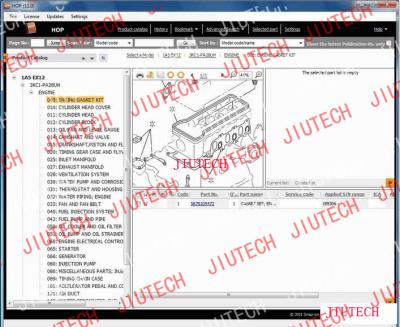 China Auto Diagnostics Software Hitachi Parts Catalogue 2011 For Heavy Construction Machines for sale