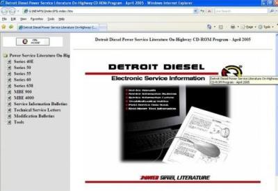 China Detroit Diesel Power Service Manuals On-Highway Series 40E / 50 /55 / 638 / 900 for sale