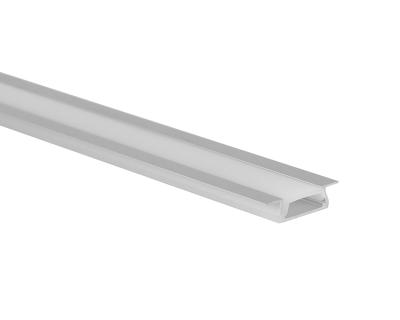 China Anodized Aluminium Extrusion For Led Strip aluminum profile with PC cover for sale