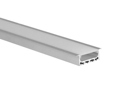 China Led aluminum channel with PC diffuser fot Recessed linear lighting for sale