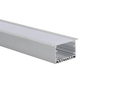 China W50*H35mm Recessed Aluminum LED Profile with PC diffuser for linear light for sale