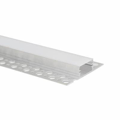 Chine Anodized Recessed LED Plasterboard Profile Extruded With Plastic Diffuser For LED Linear Lighting à vendre