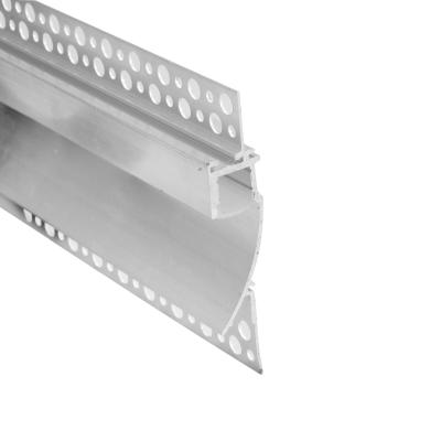 China Recessed Aluminium Led Channel with PC diffuser for drywall gypsum wall for sale