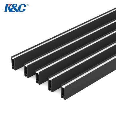China Fosted 9.8mm Width Suspended LED Aluminium Profile 6063 T5 for sale
