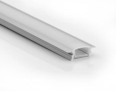 China W18mm PC Cover 6063 T5 Recessed LED Channel For waterproof linear lighting for sale