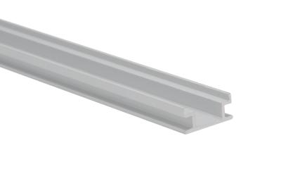 China H8mm LED Aluminum Extrusion Profiles with PC diffuser for floor lighting for sale