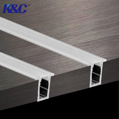 China 12*12mm Recessed Aluminum LED Profile Heat Sink Extrusion Channel for sale