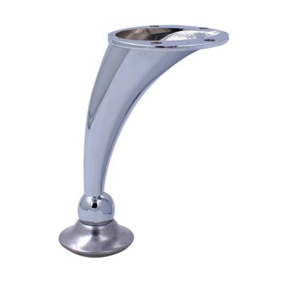 China Delicate Zinc alloy Small Oblique foot Bed Legs or Sofa Leg for Sofa/Soft bed/table/Cabinet with H115/UP60/105g en venta