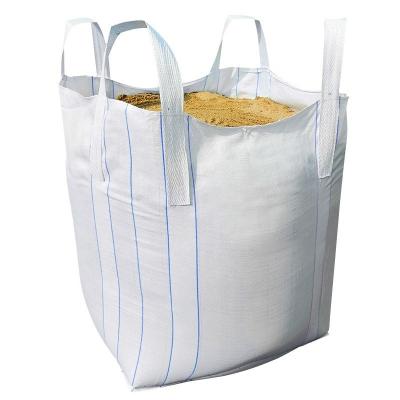 China Top Full Open 1000kg Fibc Pp Plastic Woven Jumbo Bag For Cement Sand Customized Logo for sale