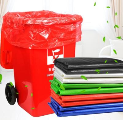 China 55 Gallon 60 Gallon Heavy Duty Garbage Bags For Industrial Recycled Material for sale