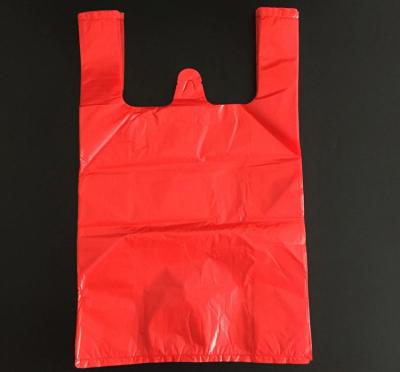 Китай Биоразлагаемые HDPE/LDPE пластмассовые сумки для футболок для других бытовых продуктов продается