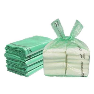 China Adjustable Thickness Cornstarch Biodegradable Diaper Sacks for T Shirt Baby Nappy Bag for sale