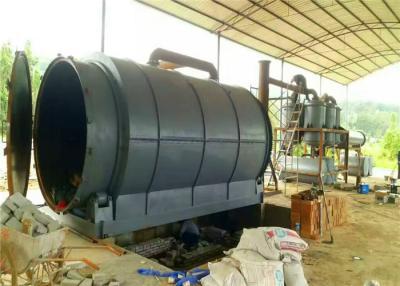 China 5/8/10/12 Ton Industrial Scrap Tire Plastic Pyrolysis To Oil Production Line for sale
