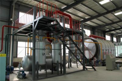 China Waste Tyre Plastic Rubber Pyrolysis Plant Converting to Fuel Oil carbon black and steel for sale