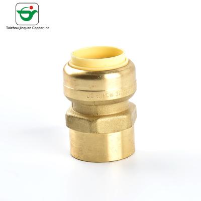 China OEM Straight Copper Pipe Male Adapter MNPT Push Fit Fitting for sale