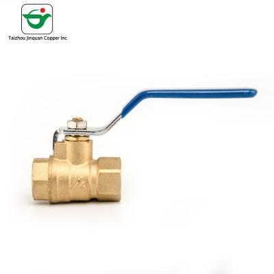 China Water Oil Standard Port 1/2'' Brass FIP Gas Ball Valve for sale
