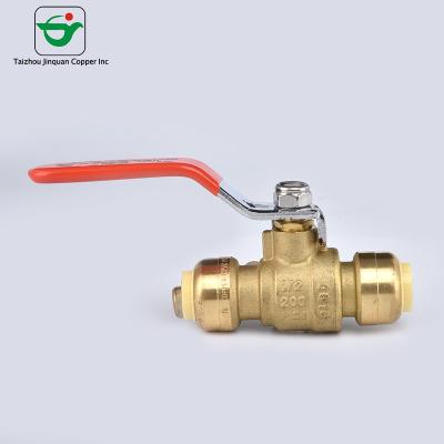 China MNPT Push Fit 3/4''X3/4'' Manual Lead Free Ball Valve for sale