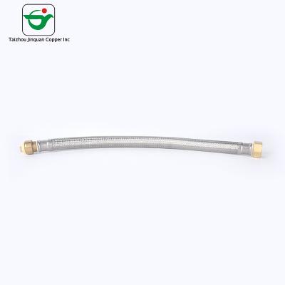 China Brass Nut 18 Inch SS304 SS Wire Braided Flexible Hose for sale