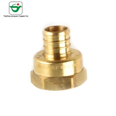 China 1/2''X3/4'' Nickel Plated Brass FNPT Pex Female Adapter for sale