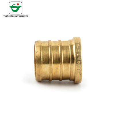 China Lead Free Brass Pex Barb Fitting 1 Inch Water Pipe End Plug for sale