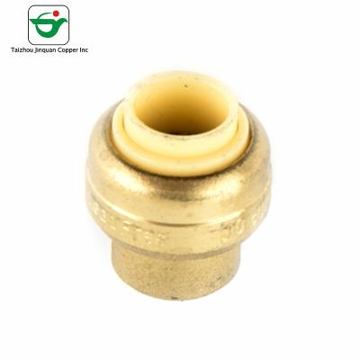 China Conector de cobre amarillo de la manguera del casquillo de extremo del tubo de aceite del certificado el 1/2 de CUPC” en venta