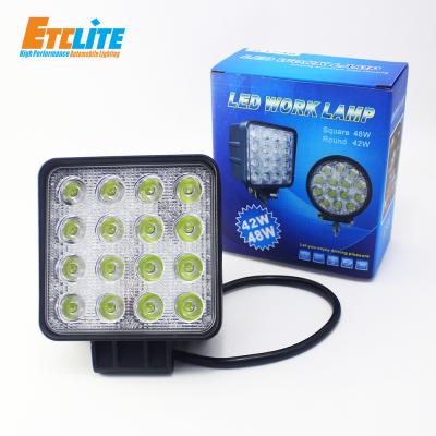 China 72W Rechargeable LED Automotive Work Light , 24V Cree Led Tractor Lights for sale