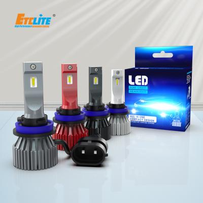 China ROHS Fanless LED Headlight Bulb 10000Lm H11 CSP Chip Fit Toyota for sale