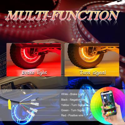 China App Controlled Multi Color Led Car Headlights 15.5in ODM Available for sale
