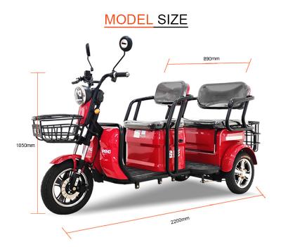 China Triciclo eléctrico de pasajeros de Jinpeng XD 60V de los vehículos los 40km de la rueda eléctrica de la gama 3 en venta
