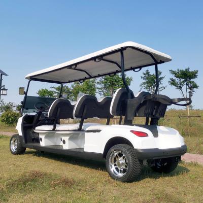 China 30km/H - 50km/h 4 Wheel Electric Golf Cart Lithium Battery 6 Seater Golf Buggy for sale