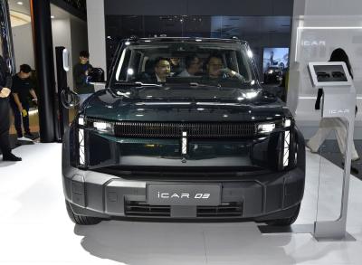 China Pre-sale Trendy Box Electric SUV Tough Vision At Chery Icar 03 401- 501km Range & Single/dual Motor Available for sale