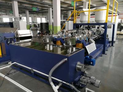 China 30KW PP Monofilament Extrusion Line Monofilament Extruder Machine For Artificial Turf Te koop