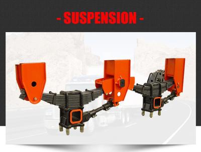 China 18cm Mechanical Suspensions Red 1130mm Dual Axle Trailer Suspension ODM for sale