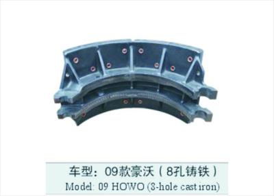 China Semi Trailer Dexter Brake Shoes 09 HOWO 8 Holes ODM Replacement 419x177.8MM for sale