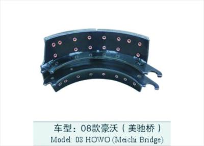 China Emergency Semi Trailer Brake Shoes No 05 ODM ISO9001 Black 318MM for sale