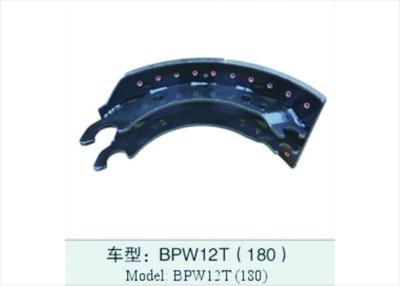 China BPW 12T Semi Trailer Brake Shoes  Brake Shoe 180mm Black OEM for sale
