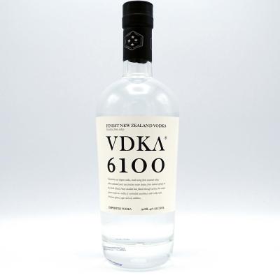 China Flint Glass Oval Empty Vodka Bottle Decal Label 1000ml 1750ml 3000ml for sale