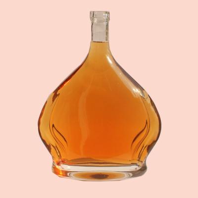 China Garrafa de vidro de brandy de luxo à venda